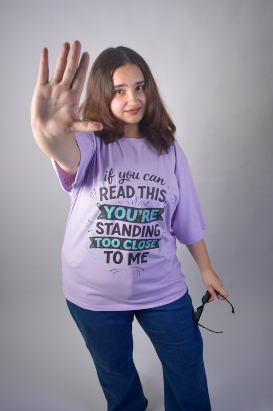 Introvert Safety Radius | Oversized Cotton Tee