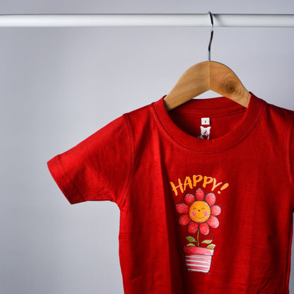 Happy Bloom | Kids Cotton Tee