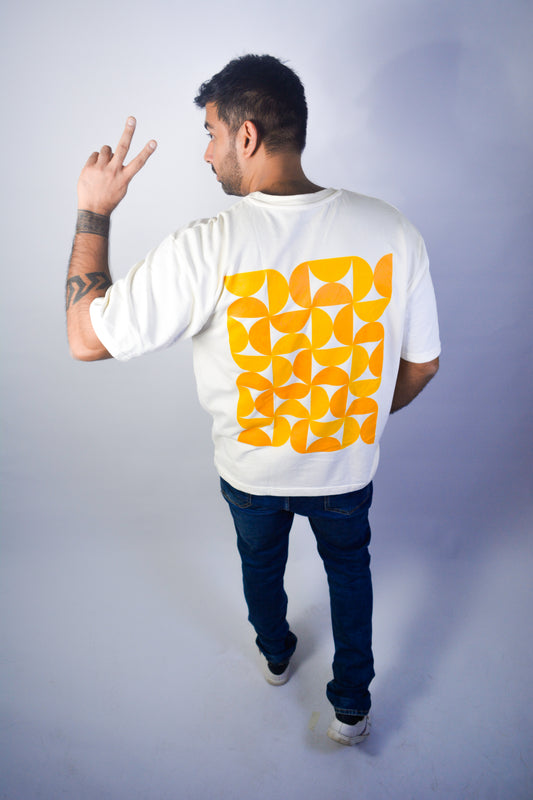 Citrus Grid | Oversized Terry Tee