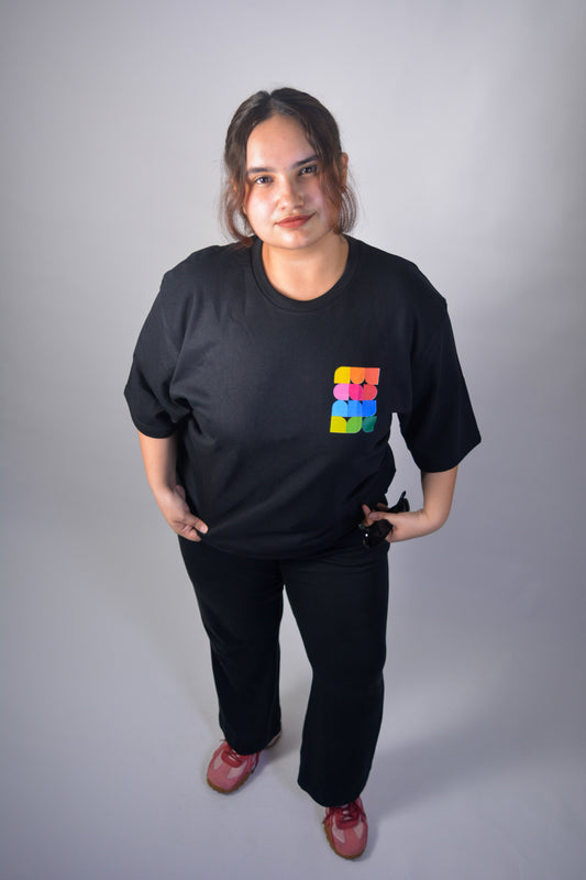 Chromatic Blocks | Oversized Terry Tee