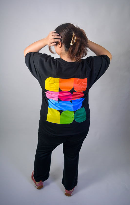 Chromatic Blocks | Oversized Terry Tee