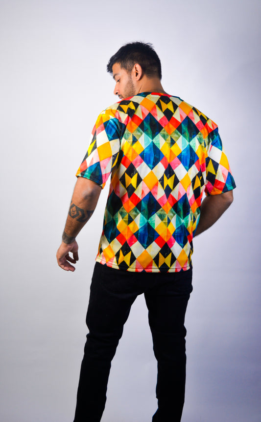 Harlequin | Unisex AOP Oversized Tee