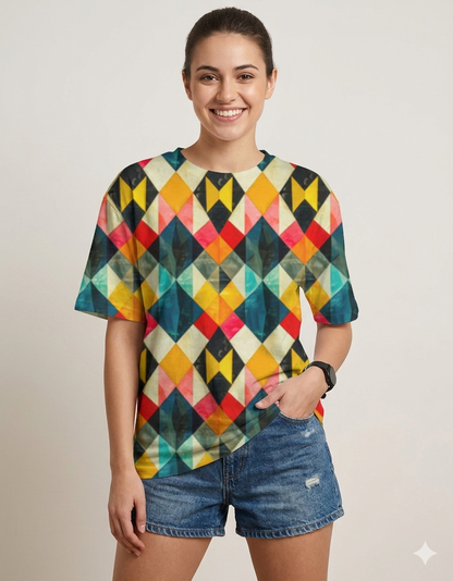Harlequin | Unisex AOP Oversized Tee